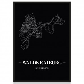 Stadtposter Waldkirch Straßennetz