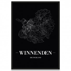 Poster Winnenden mit Rahmen