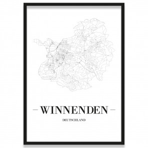 Stadtposter Winnenden Bilderrahmen