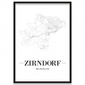 Stadtposter Zirndorf Bilderrahmen