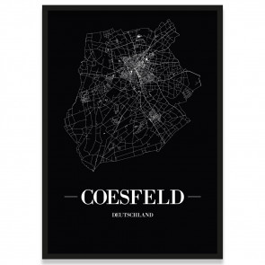 Stadtposter Coesfeld - black