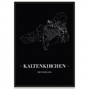 Stadtposter Kaltenkirchen - black