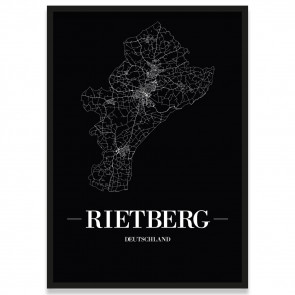 Stadtposter Rietberg - black