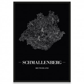Stadtposter Schmallenberg - black