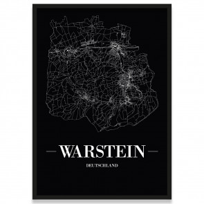 Stadtposter Warstein - black