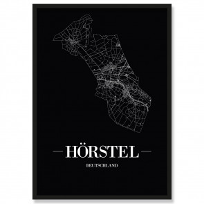 Stadtposter Hörstel Black