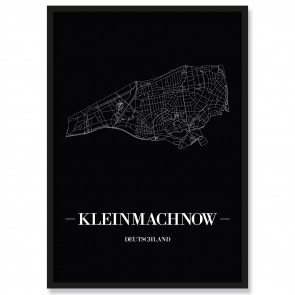 Stadtposter Kleinmachnow Black