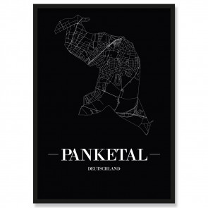 Stadtposter Panketal Black