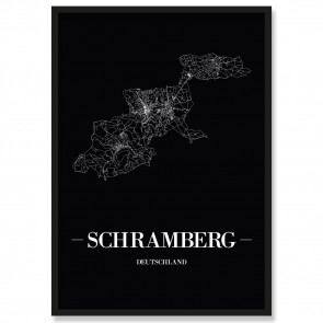 Stadtposter Schramberg Black