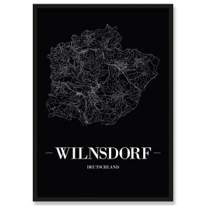 Stadtposter Westoverledingen Black