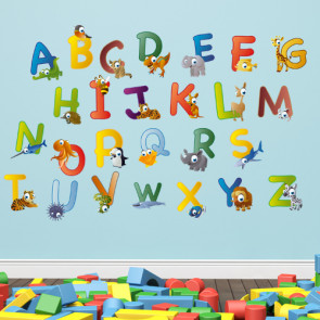 Wandsticker Mega Set - animal abc