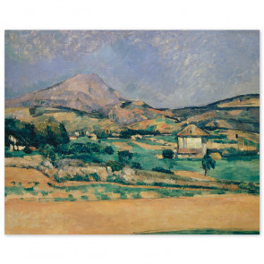 Poster Paul Cézanne - Blick zum Montagne Sainte-Victoire