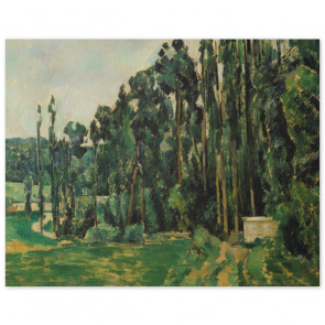 Poster Paul Cézanne - Die Pappeln