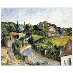 Poster Paul Cézanne - Die Straßenkurve (La Route Tournante)