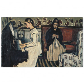 Poster Paul Cézanne - Die Tannhäuser-Ouvertüre (Mädchen am Klavier)