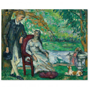 Poster Paul Cézanne - Die Unterhaltung (La Conversation)