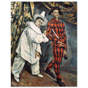 Poster Paul Cézanne - Pierrot und Harlekin (Mardi Gras)