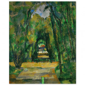 Poster Paul Cézanne - Schloss und Dorf Medan
