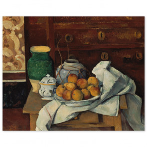 Poster Paul Cézanne - Stillleben mit Kommode