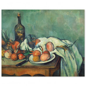Poster Paul Cézanne - Stillleben mit Zwiebeln