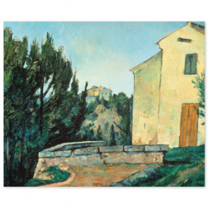 Poster Paul Cézanne - Verlassenes Haus in Tholonet