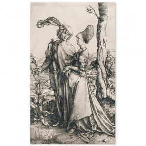 Poster Albrecht Dürer - Das Liebespaar und der Tod, Der Spaziergang