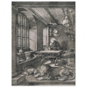 Poster Albrecht Dürer - Der heilige Hieronymus im Gehäus