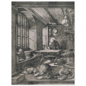 Poster Albrecht Dürer - Der heilige Hieronymus im Gehäus