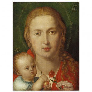 Poster Albrecht Dürer - Die Muttergottes mit der Nelke