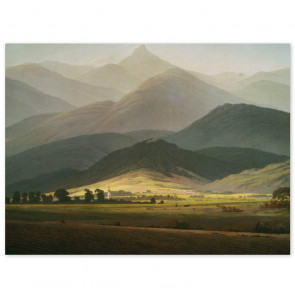  Poster Caspar David Friedrich - Berglandschaft. Die Kleine Sturmhaube von Warmbrunn gesehen