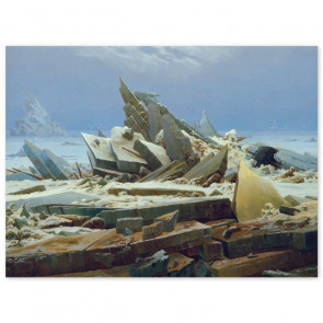Poster Caspar David Friedrich - Das Eismeer (Die gescheiterte Hoffnung)