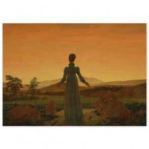 Poster Caspar David Friedrich - Frau vor der untergehenden Sonne