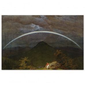 Poster Caspar David Friedrich - Gebirgslandschaft mit Regenbogen