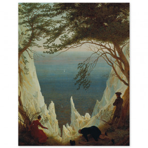 Poster Caspar David Friedrich - Kreidefelsen auf Rügen