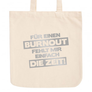 JUNIWORDS Pastell Jutebeutel Für einen Burnout fehlt mir einfach die Zeit!