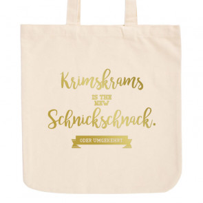 JUNIWORDS Pastell Jutebeutel Krimskrams is the new Schnickschnack