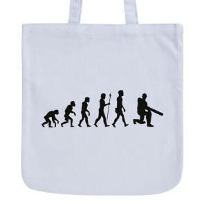 JUNIWORDS Pastell Jutebeutel Evolution Cricket