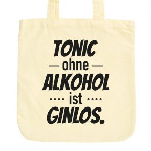 JUNIWORDS Pastell Jutebeutel Tonic ohne Alkohol ist Ginlos.