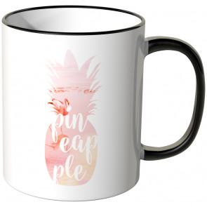 JUNIWORDS Tasse Ananas Design-3-Flamingo