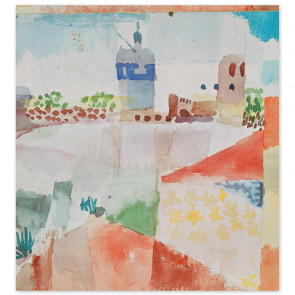 Poster Paul Klee - Hammamet mit Moschee