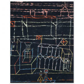 Poster Paul Klee - Kinder vor der Stadt