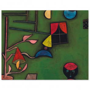 Poster Paul Klee - Stillleben mit Pflanze und Fenster