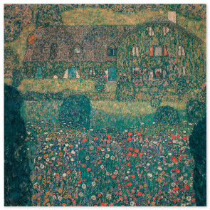 Poster Gustav Klimt - Landhaus am Attersee
