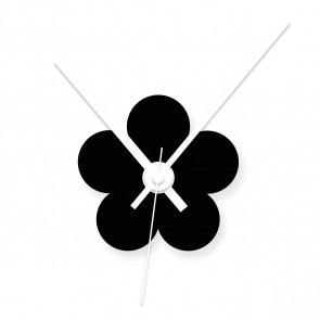 Wanduhr Blume