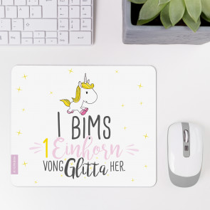 mousepad i bims 1 einhorn