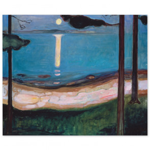 Poster Edvard Munch - Mondnacht