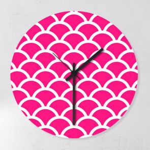 Motiv Wanduhr pink