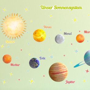 Wandsticker Set XL - Planeten