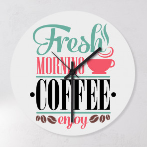 Motiv Uhr Fresh Morning Coffee