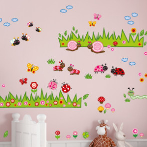 Wandsticker Mega Set - bunte Krabbelwelt